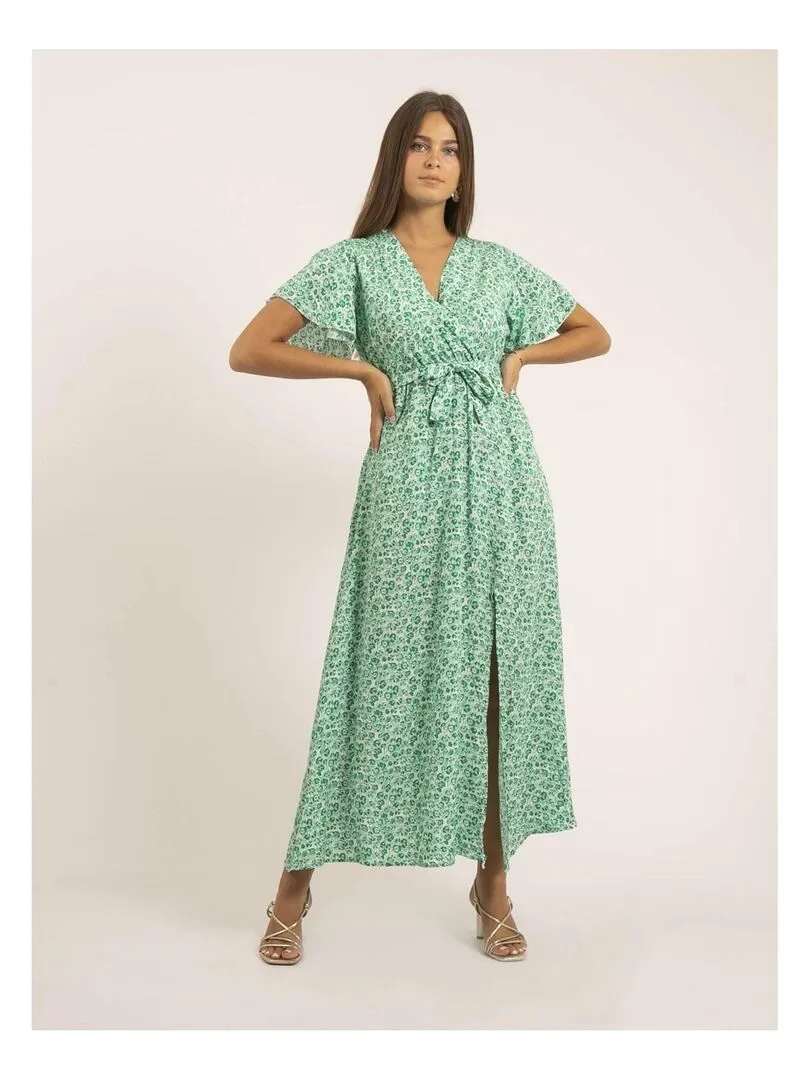Robe longue motifs IFAM - Vert