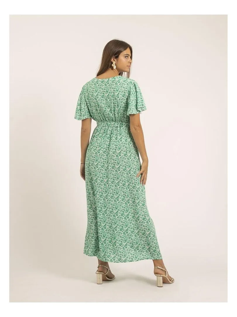 Robe longue motifs IFAM - Vert
