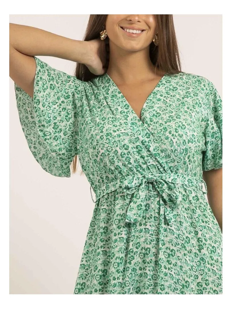 Robe longue motifs IFAM - Vert