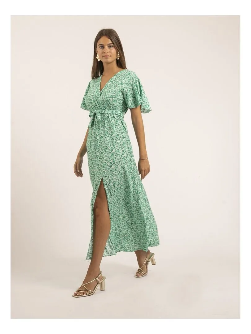 Robe longue motifs IFAM - Vert